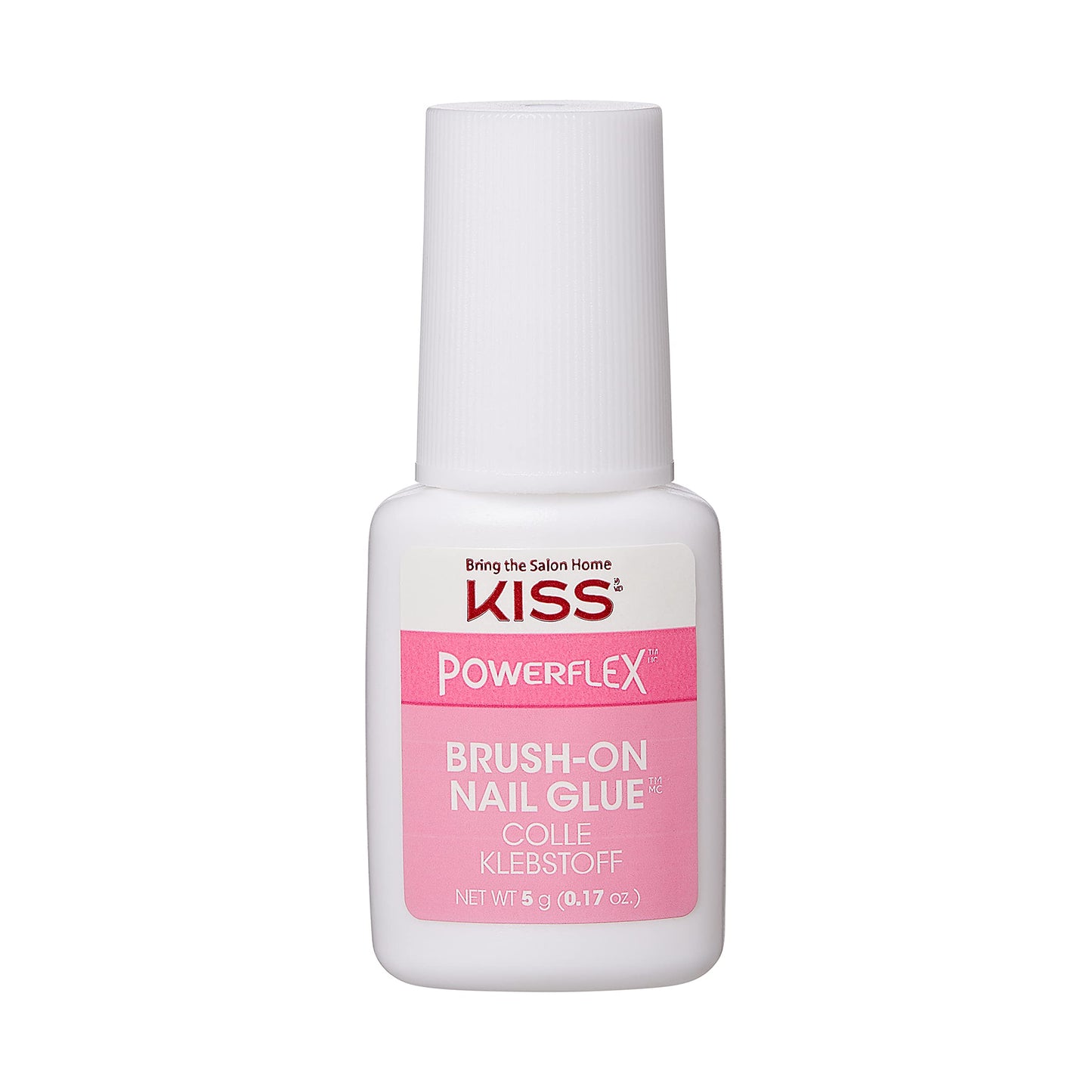 KISS PowerFlex Ultra-Hold Super Strength Instant Bond Flex Formula Brush-On Nail Glue, Application of Artificial Nails & Natural Nail Repair - 3-Pack