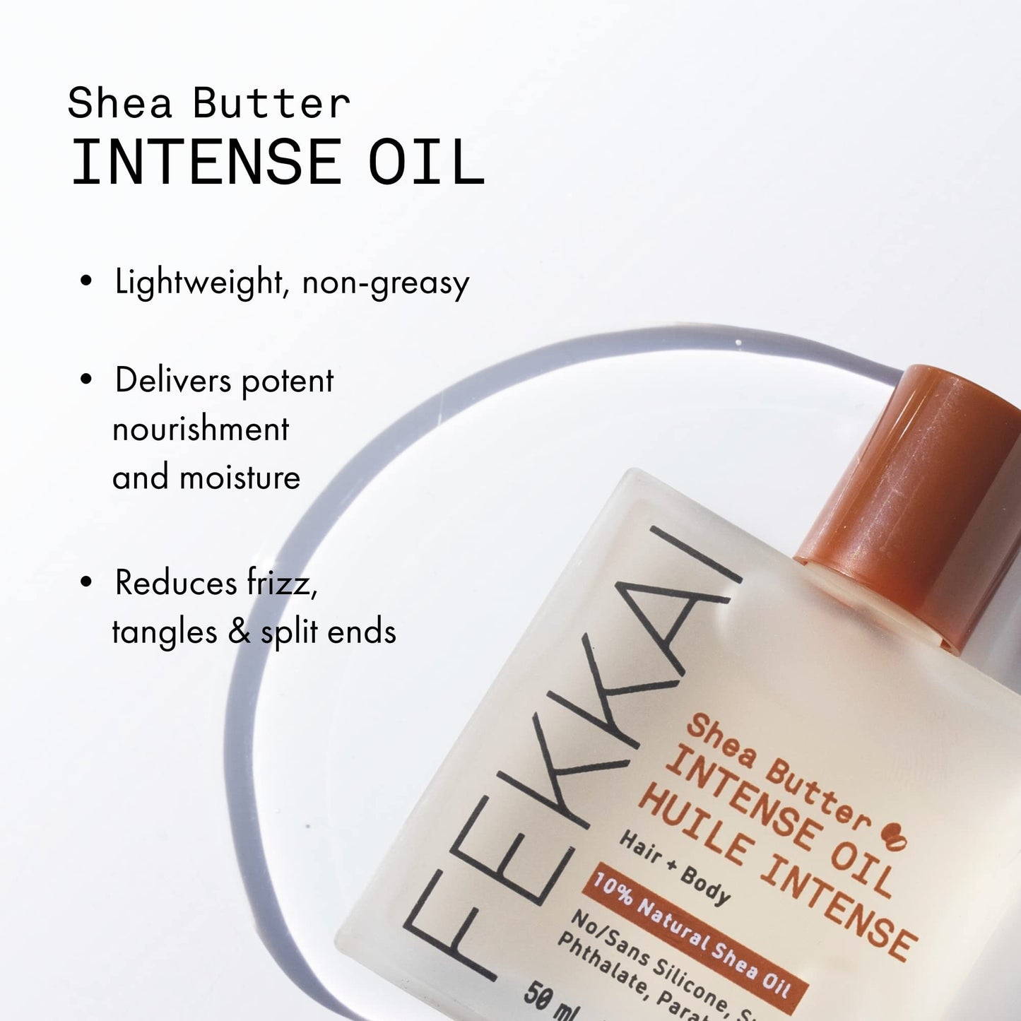 Fekkai Shea Butter Intense Oil - 50 mL - Hydrates, Smoothes & Nourishes Hair + Body - Salon Grade, EWG Compliant, Vegan & Cruelty Free