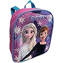 Ruz Frozen Anna And Elsa Toddler Girl 12 Inch Mini Backpack (Pink-Blue)