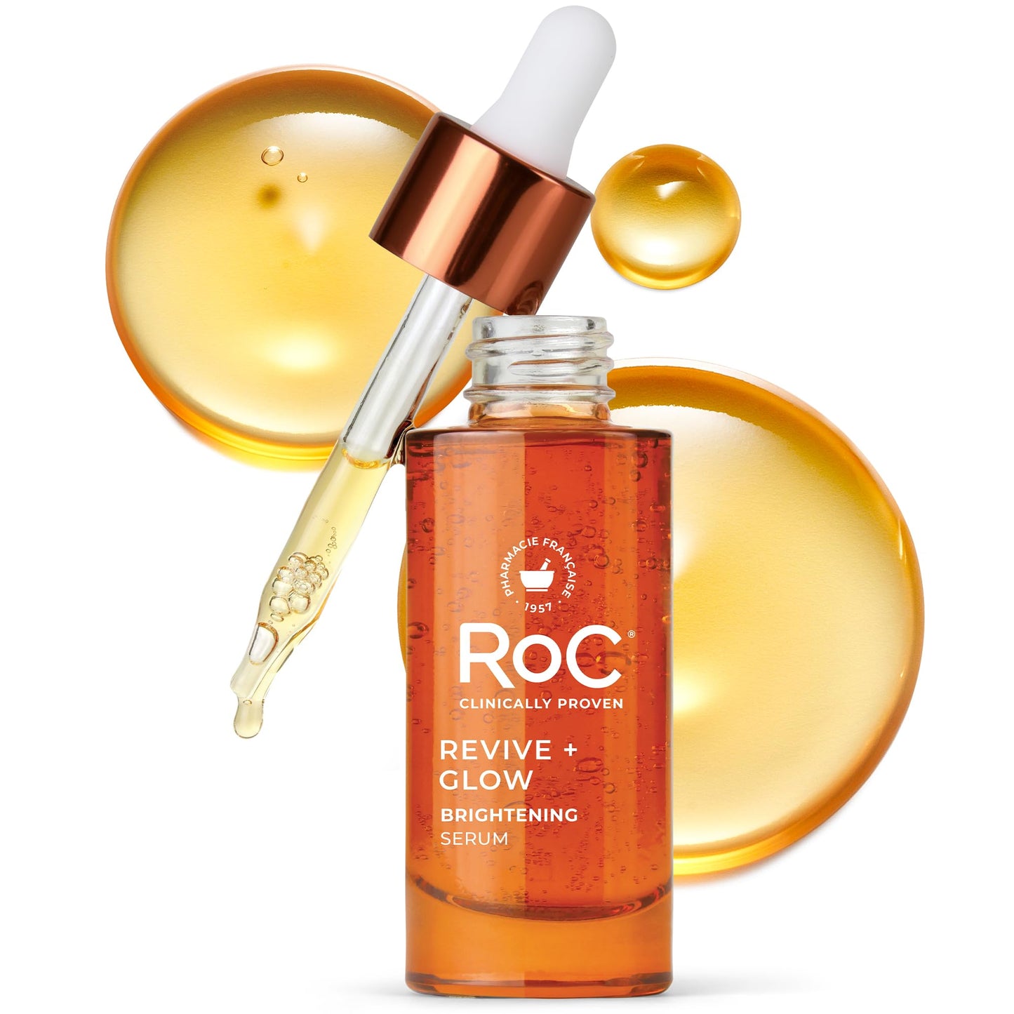 RoC Multi Correxion Revive + Glow 10% Active Vitamin C Serum for Face, Daily Anti-Aging Wrinkle and Skin Tone Skin Care Treatment, Brightening Serum