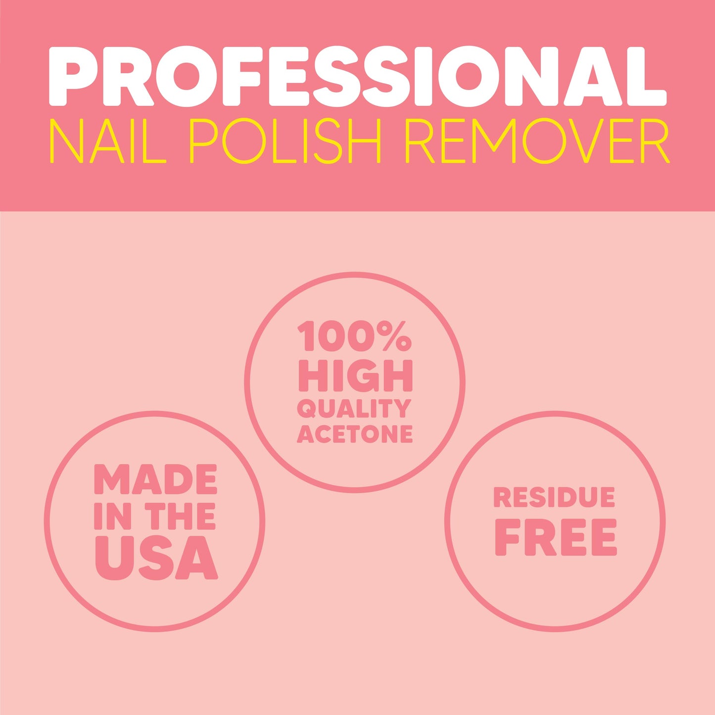 Onyx Professional 100% Pure Acetone Nail Polish Remover Kit with 7 inch Nail File, 16 fl oz - Made in USA, Maximum-Strength Gel Polish Remover
