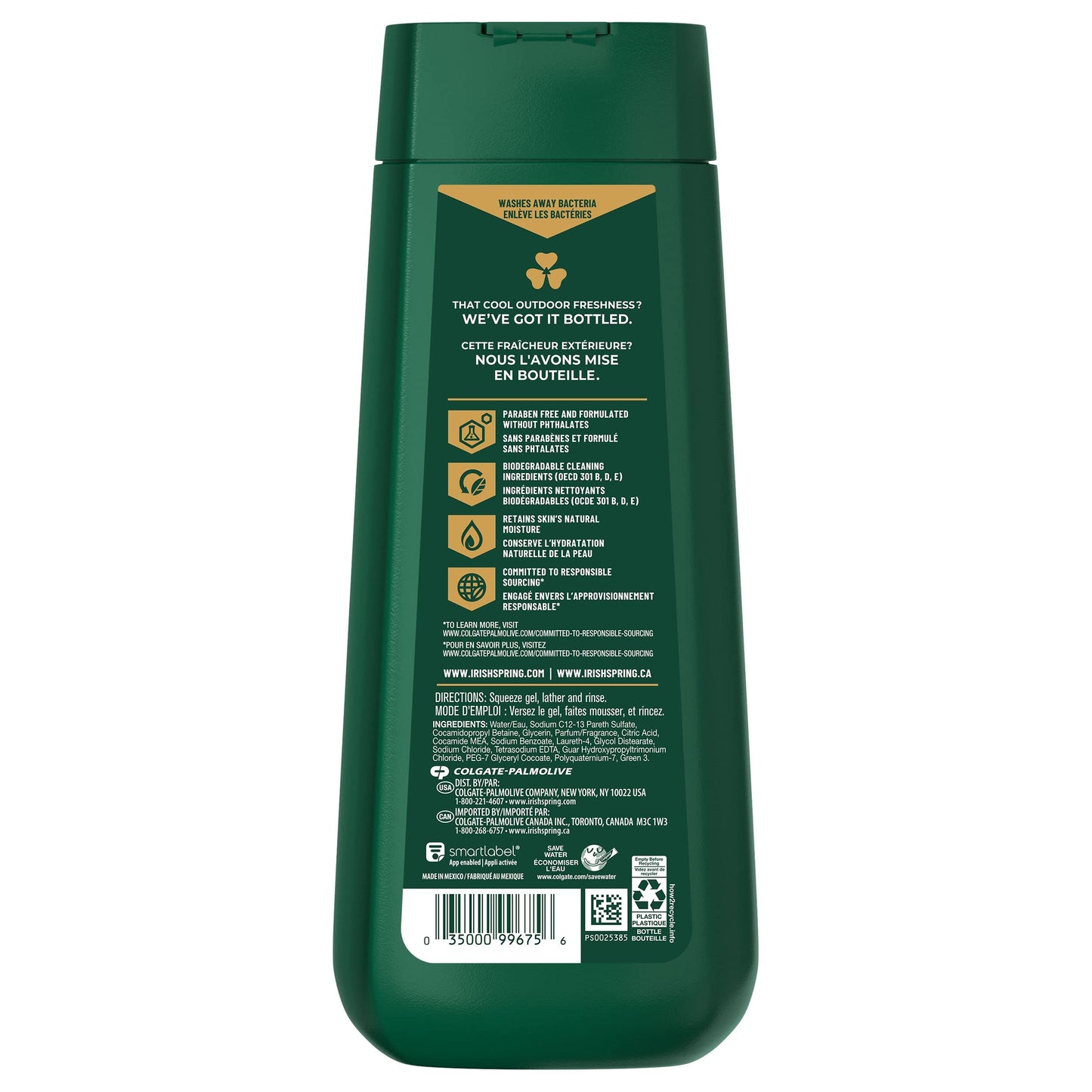 Irish Spring 5-in-1 Body Wash for Men, 20 Oz