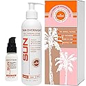 Sun Laboratories By Giesee Self Tanning Kit with 8 oz Tan Overnight Self Tanning Lotion and 2 oz Sunless Tanning Face Cream - Odorless, Non-Toxic Self