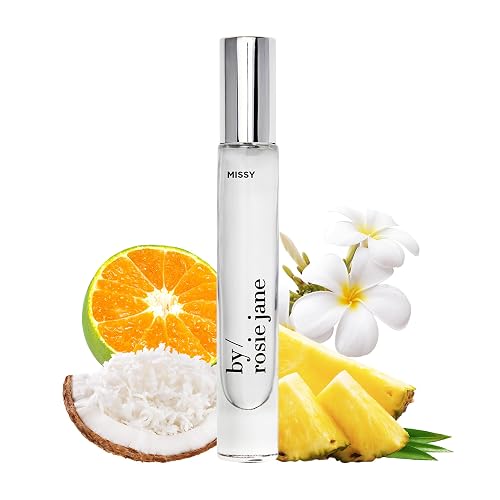 By Rosie Jane Eau De Parfum Travel Spray (Missy) - Clean Perfume for Women - Notes of Coconut, Green Mandarin, Pineapple and Frangapani Beauty & Personal Care By Rosie Jane