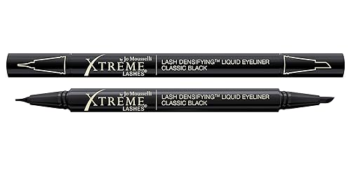 Xtreme Lashes Lash Densifying Liquid Eyeliner, Classic Black, Smudge-Resistant, Dual-Tip, Long-Lasting Make Up, Hypoallergenic, Safe for Eyelash