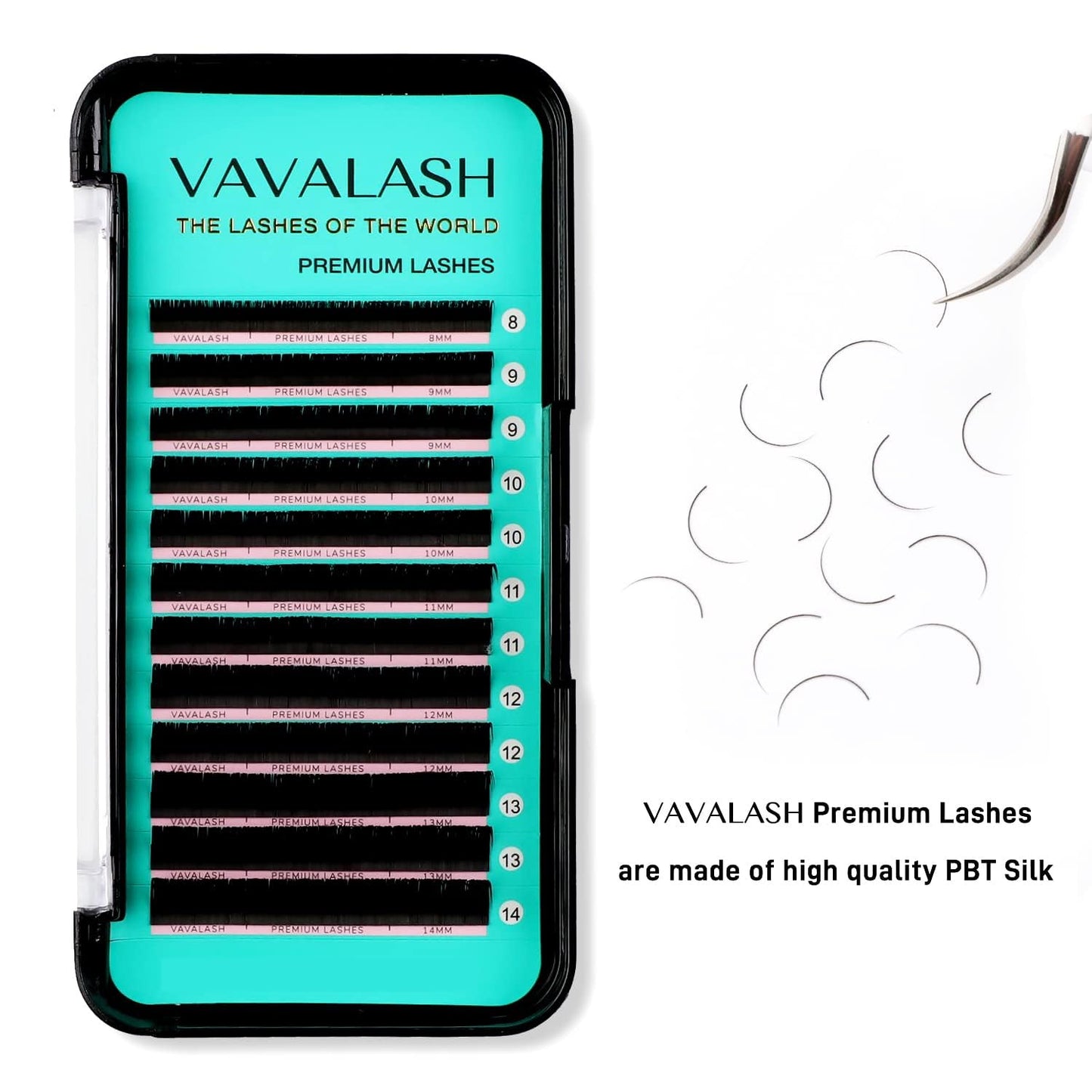 Eyelash Extensions 0.03 DD Curl 15mm Lash Extensions Supplies Individual Lashes Premium Silk Volume & Classic Lash Soft Matte Dark Professional Beauty and Personal Care VAVALASH