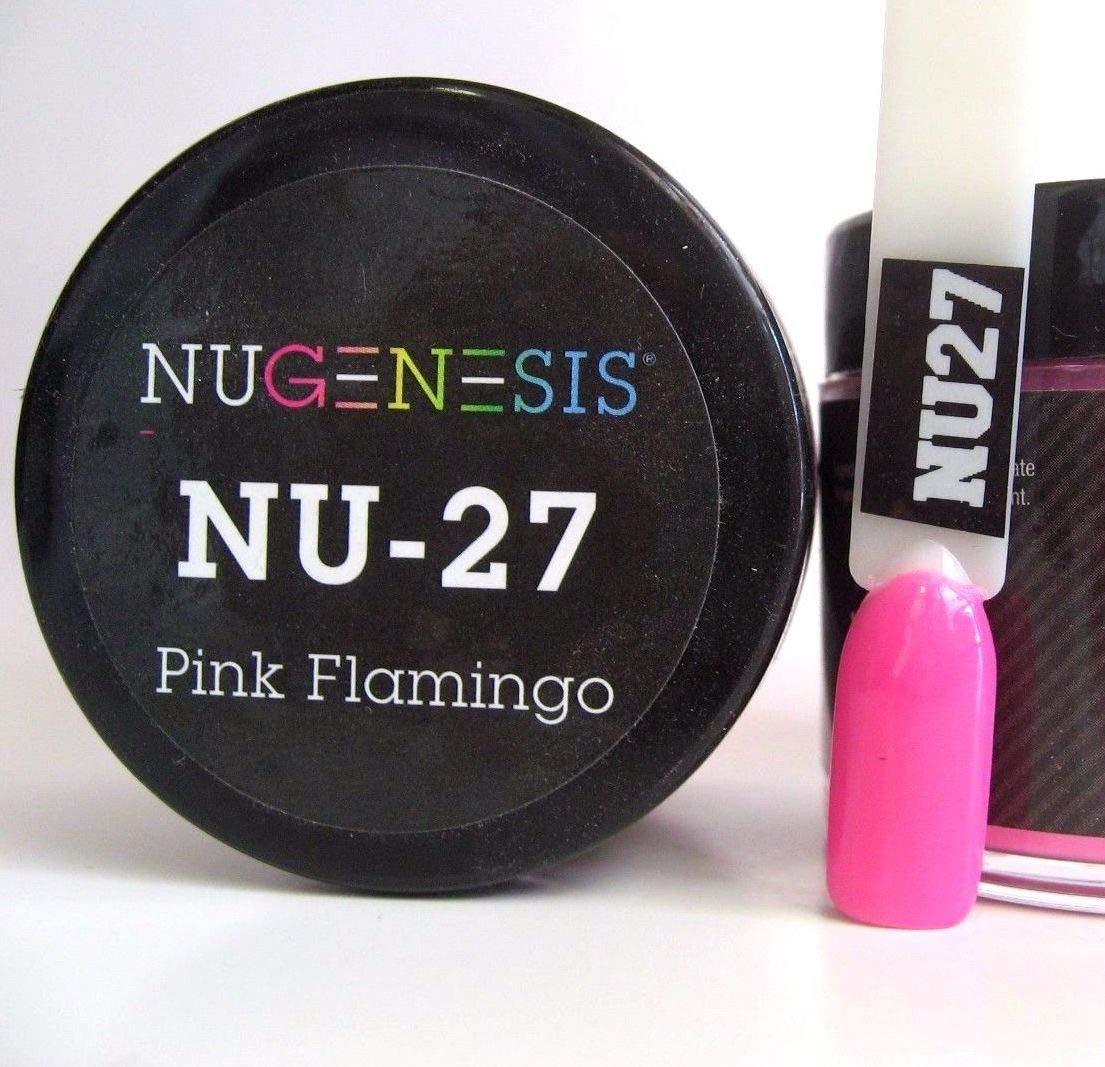 NuGenesis Nail Dipping Powder Color 1.5oz/43g - (NU27 Pink Flamingo) Beauty & Personal Care Nugenesis