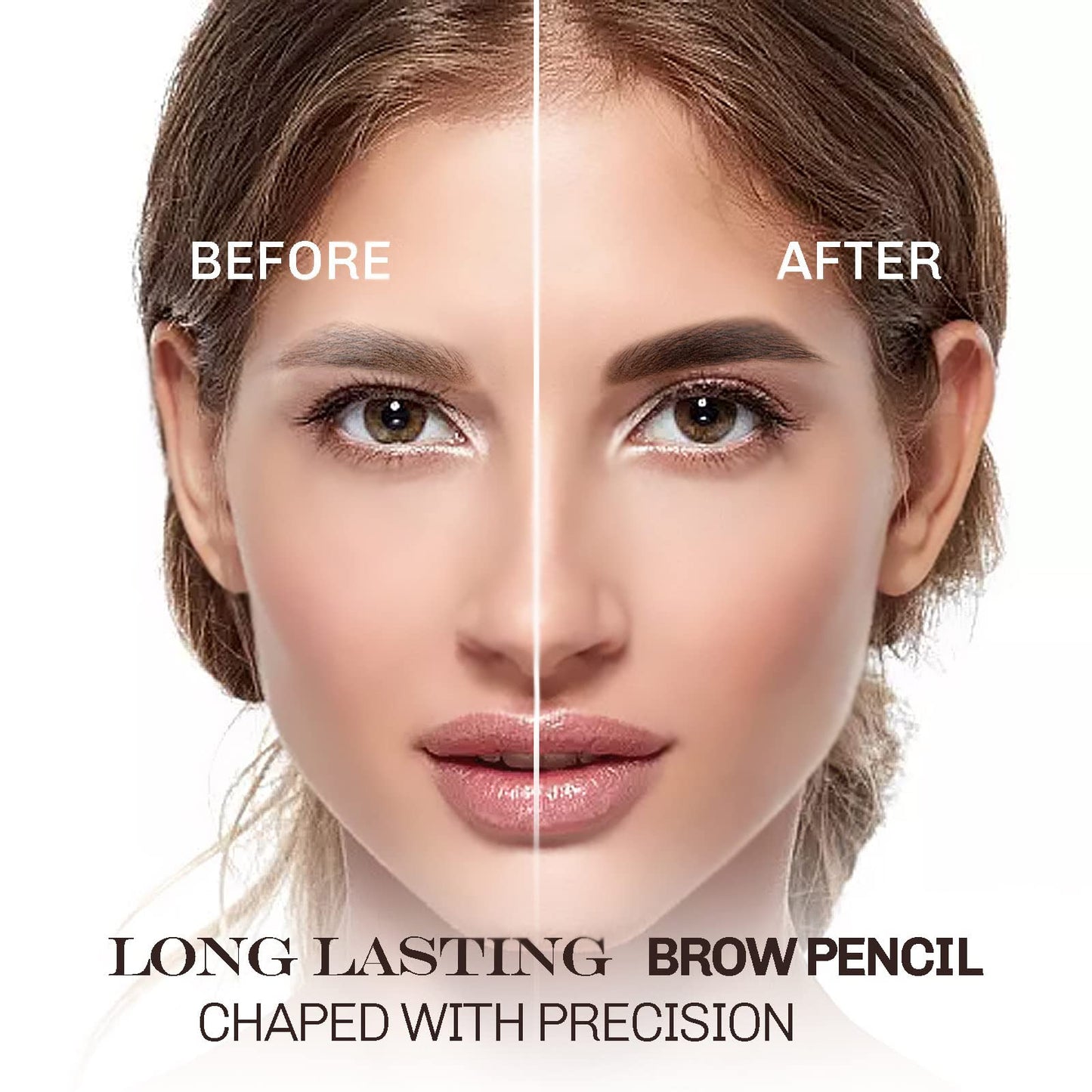 SUMEITANG 12 Pcs Dark Brown Eyebrow Pencil Eyeliner Makeup?Soft Textured?Easy to Color?Waterproof?Long Lasting Eyebrow Tint Pen for Fills in Sparse