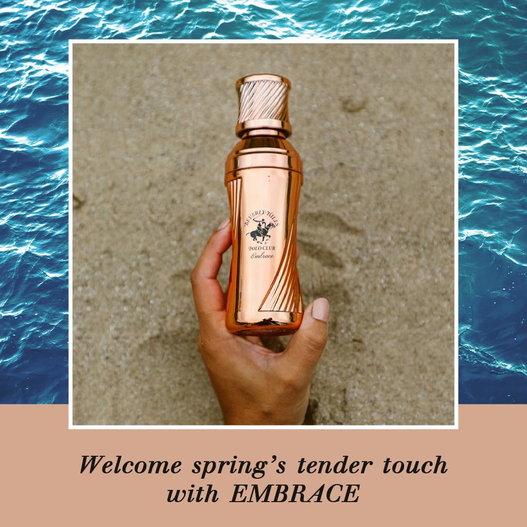 Beverly Hills Polo Club Sexy EMBRACE - Cologne for Women with Notes Rose, Mandarin Pink Pepper & Patchouli,Fresh & Floral Fragrance Scent