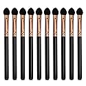 Professional Eyeshadow Applicators Sponge tip Reusable UorPoto 10Pcs Women Blendable Round Foam Makeup Eyeshadow Brush Applicator Set Washable