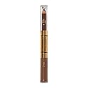 Revlon Eyebrow Gel & Pencil, ColorStay Brow Fantasy 2-in-1 Eye Makeup, Longwearing with Precision Tip, 105 Brunette, 0.04 Oz