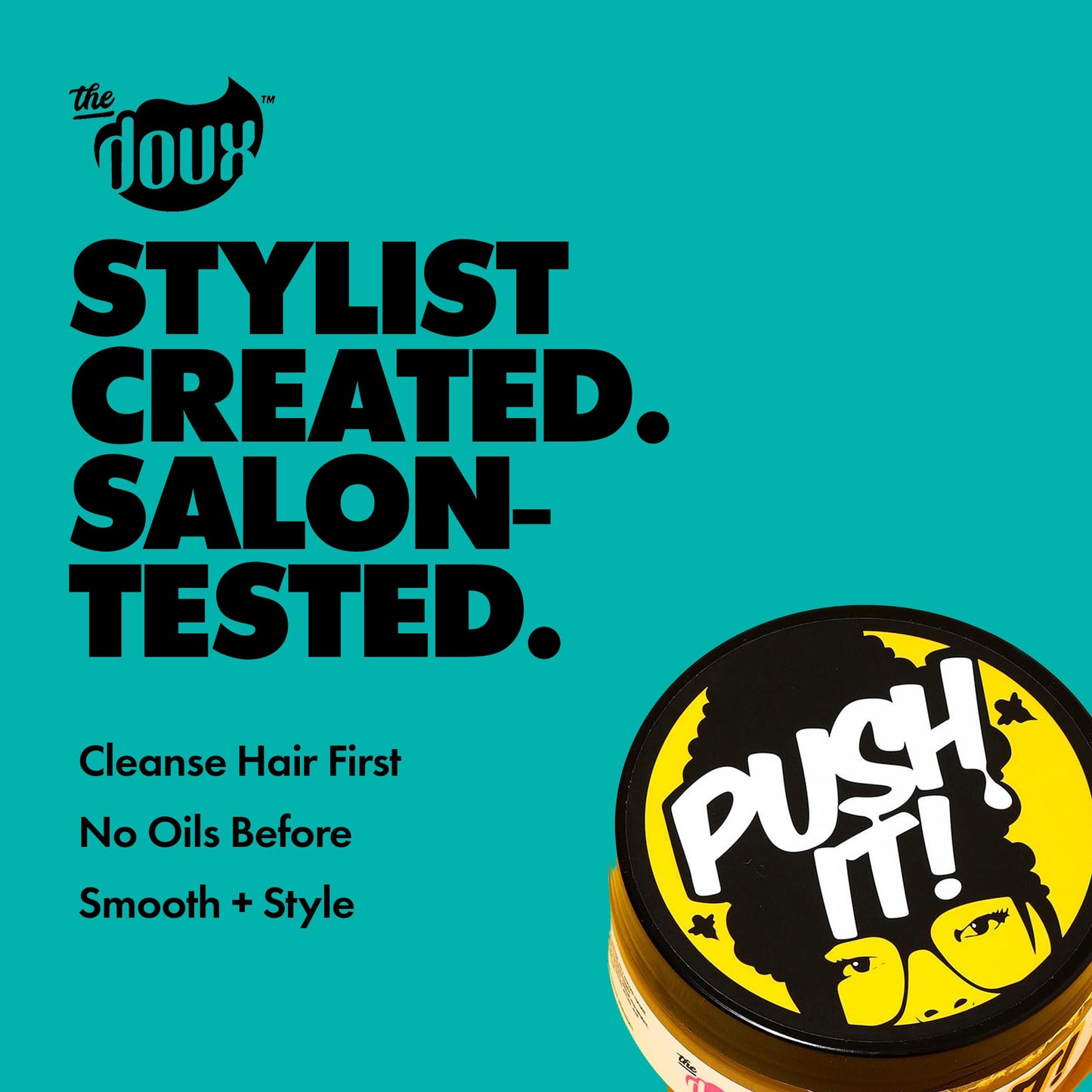 The Doux Push It! Braid & Edge Gel 8.0 Fl Oz (Pack of 1), Gold
