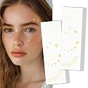 Wodelanle Glitter Freckles Face Tattoo, 24 Count Gold Face Glitter Speckles Makeup Patches, Glow Up Makeup Patches, Cute Glitter Freckles Makeup