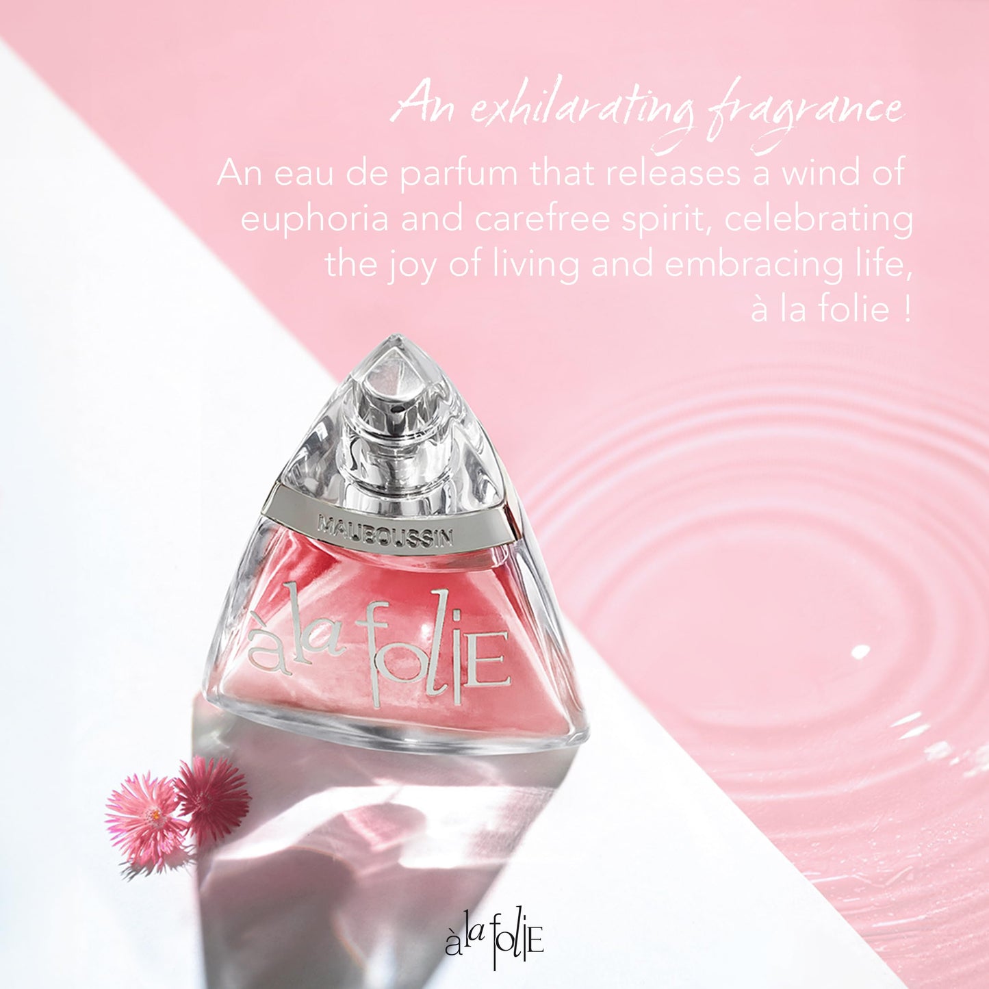 Mauboussin - A La Folie 100ml (3.3 Fl Oz) - Eau de Parfum for Women - Floral & Oriental Scents