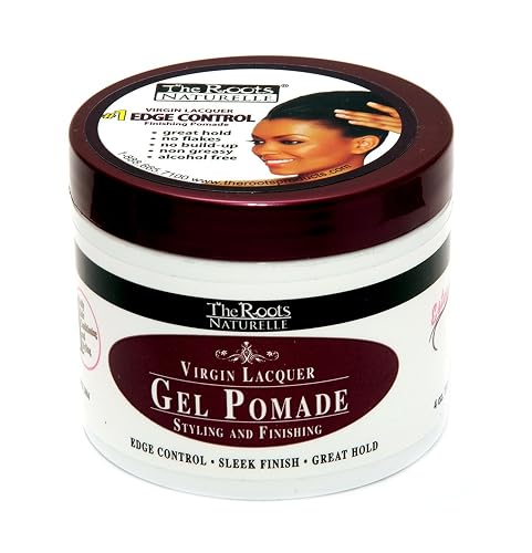 Virgin Lacquer Gel Pomade For Edges, Natural And Relaxed Hair, Locks, Twist, Mens Grooming and Braids Control (4 oz Jar)