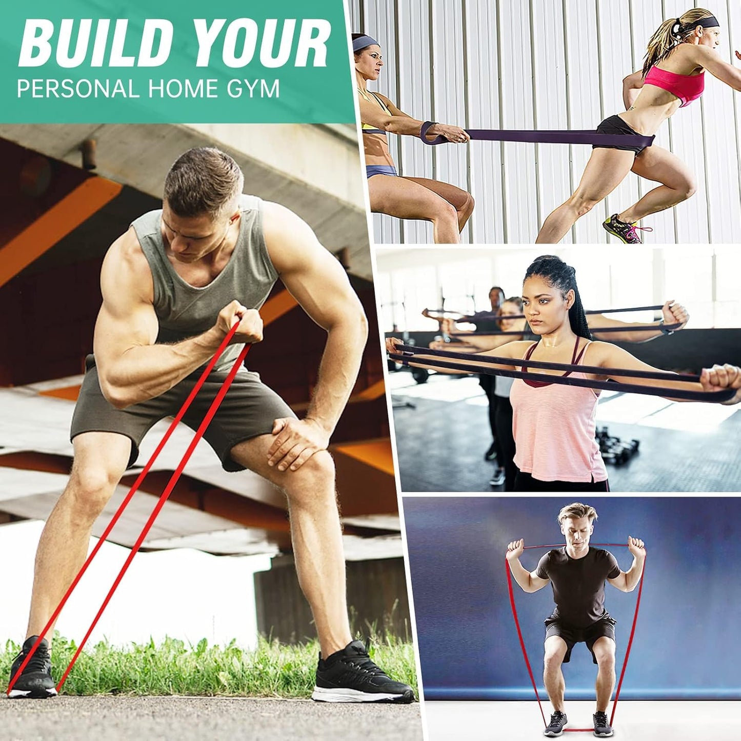 Resistance Band, Pull Up Bands, Pull Up Assistance Bands, Workout Bands, Exercise Bands, Resistance Bands Set for Legs, Working Out, Muscle Training,…