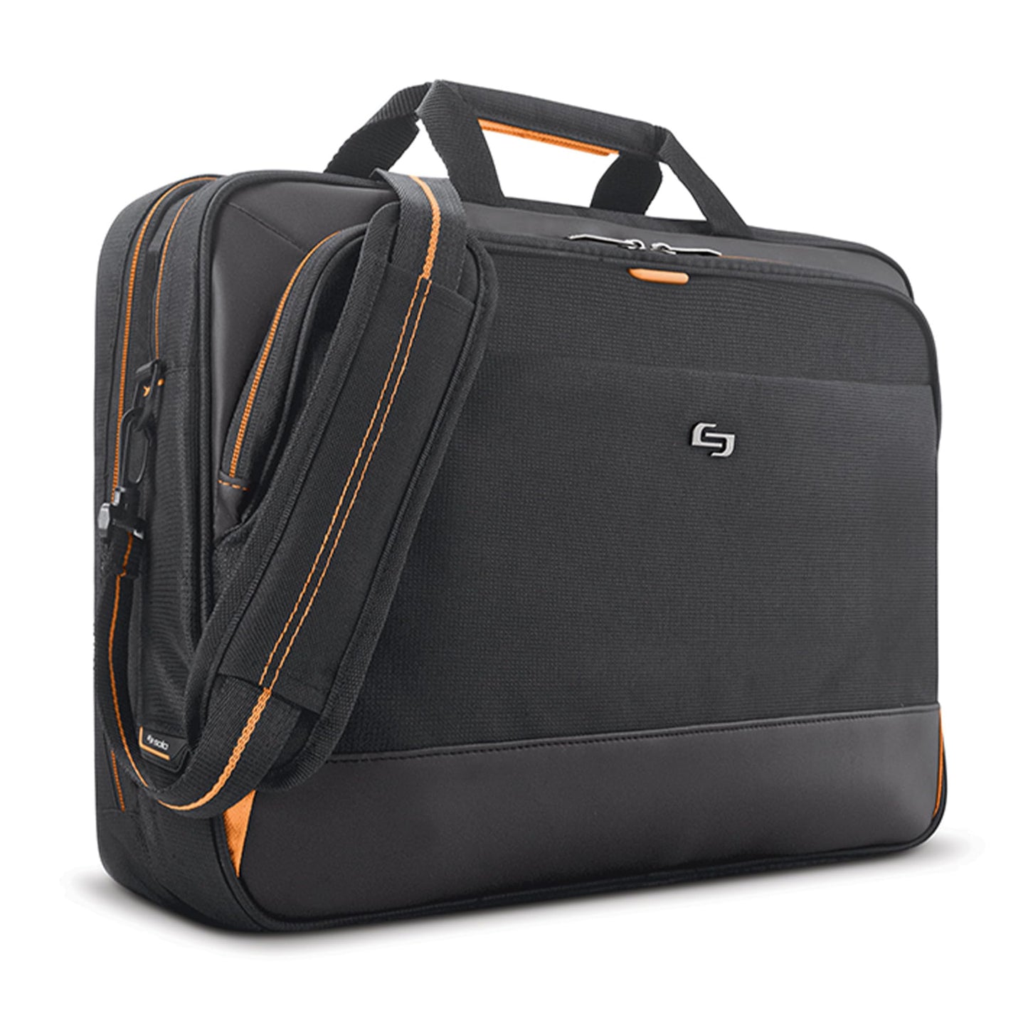 Solo New York Briefcase - Laptop Carrying Bag for Women & Men, Brief for Travel & Work, Internal Tablet Pocket, Adjustable Shoulder Strap, Fits 17.3"