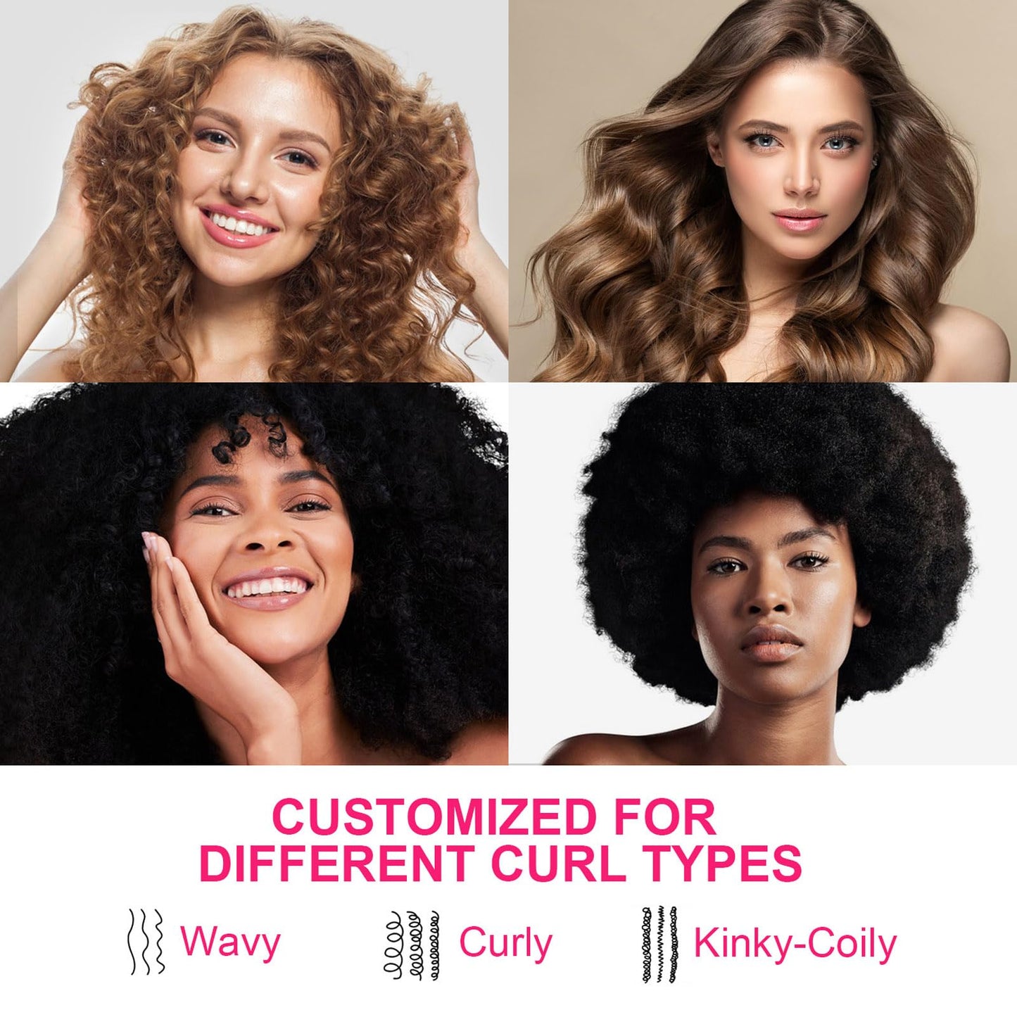 Curl Defining Shampoo and Conditioner Set, Hydrating & Nourishing Shampoo & Conditioner for Curly Hair, Enhances Bounce & Anti Frizz Repair Dry Hairs