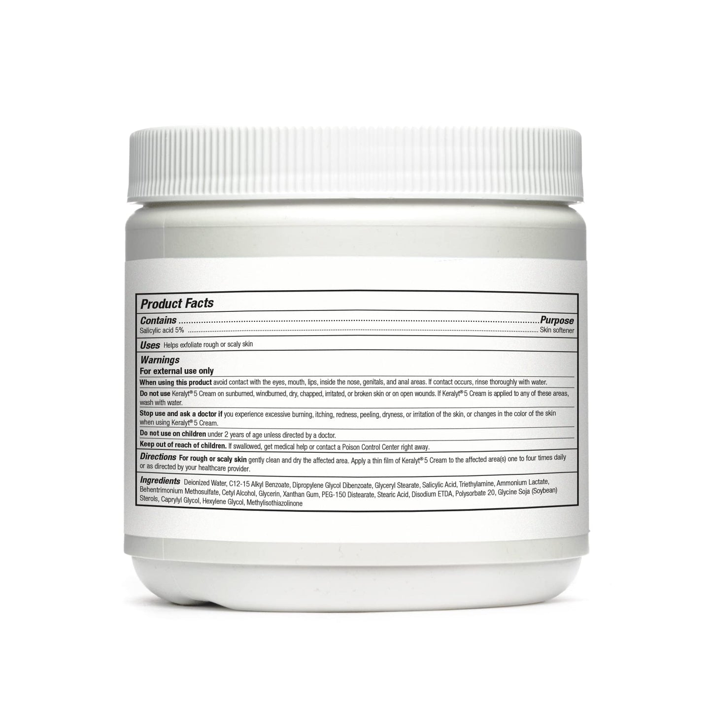 Keralyt 5 Psoriasis Cream - Full Body 5% Salicylic Acid Exfoliating Skin Lotion - Promotes Relief from Itchy, Redness, Dryness, Roughness, and Flakey