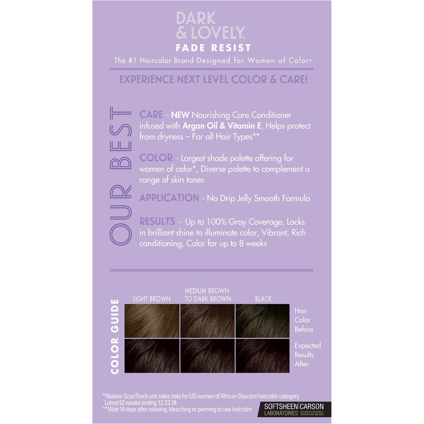 Dark & Lovely Color #372 Natural Black (6 Pack)