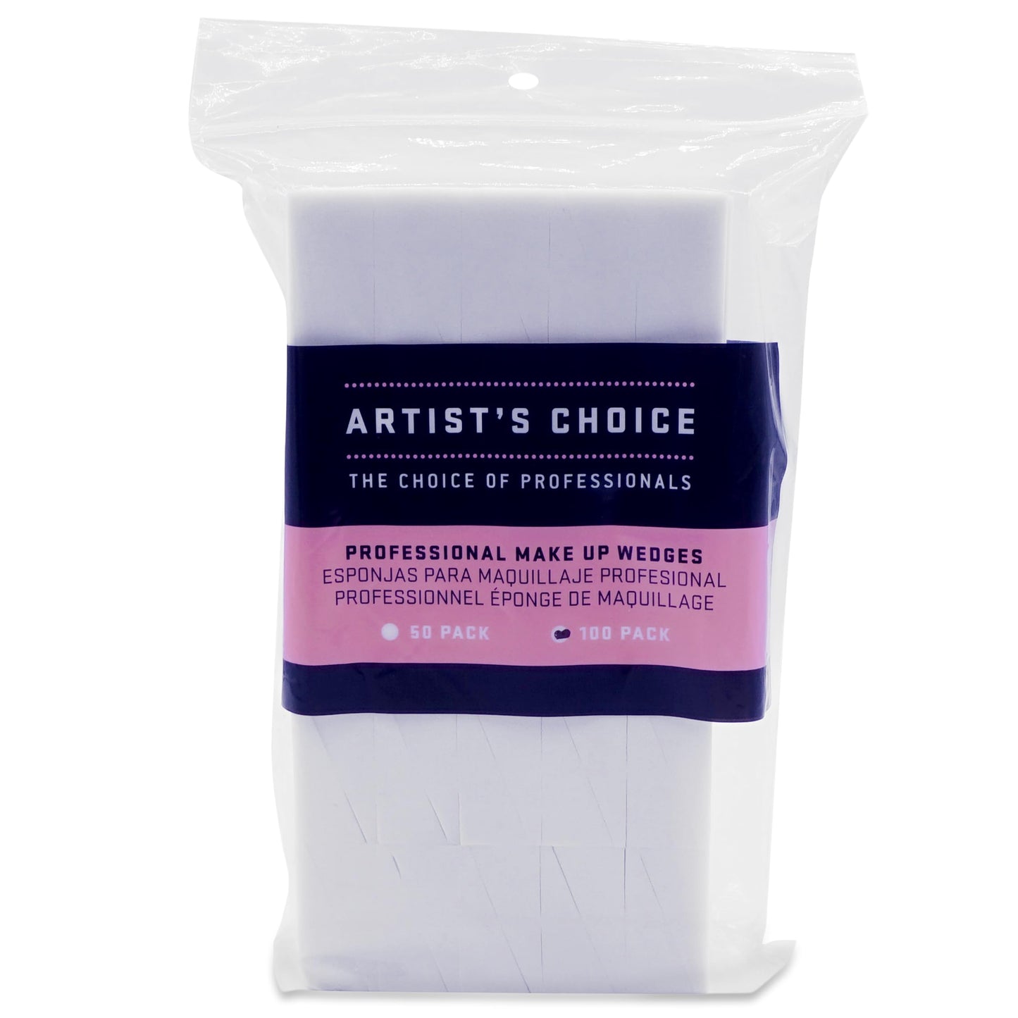 Artist's Choice Makeup Wedges, 100 Pack Triangle Cosmetic Sponges for Foundation, Blush, Concealer, and Eye Shadow, Crisp Edges for Precise Blending Beauty and Personal Care Artist's Choice Default Title