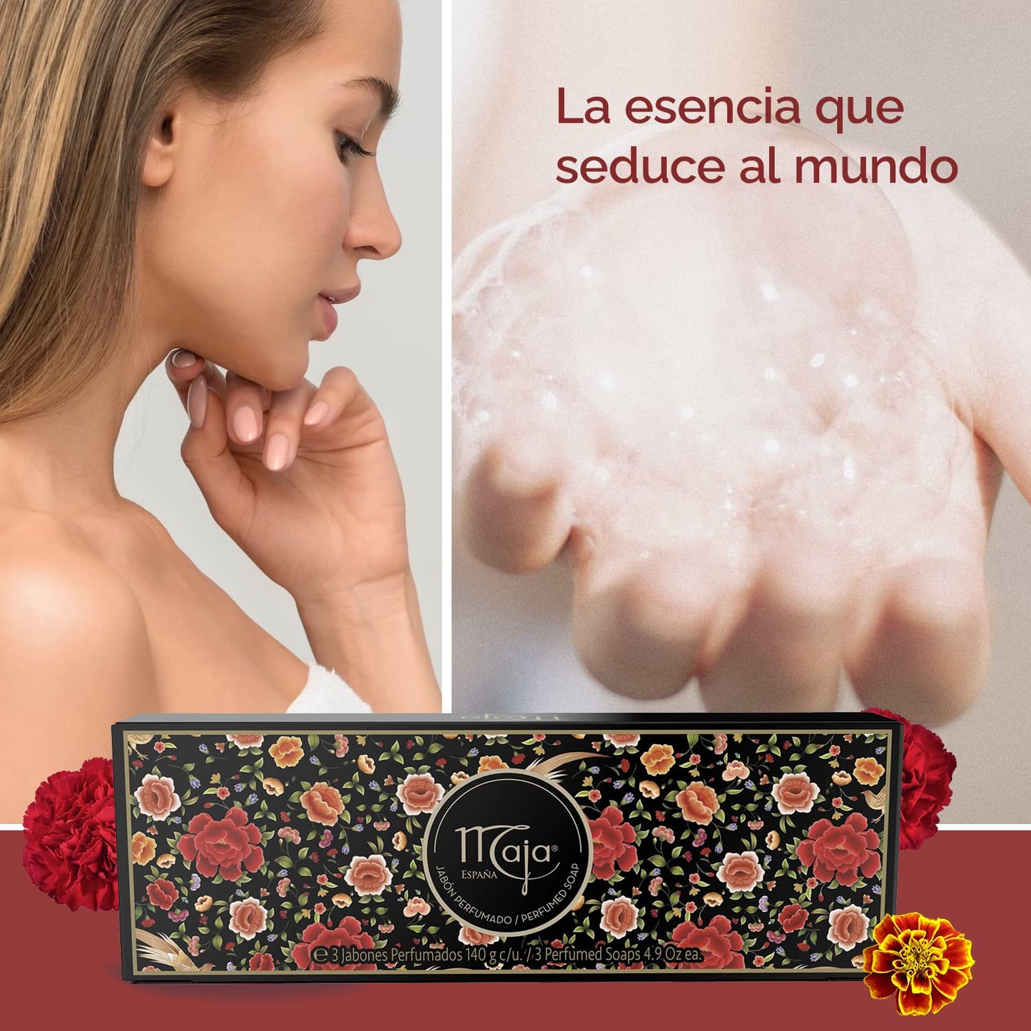 Myrurgia Maja for Women - 3 x 4.9 oz Soap