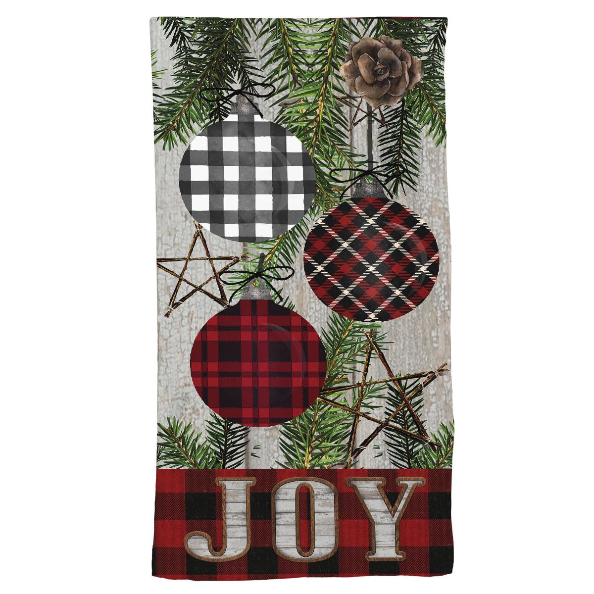 Briarwood Lane Patterned Ornaments Cotton Hand Towel