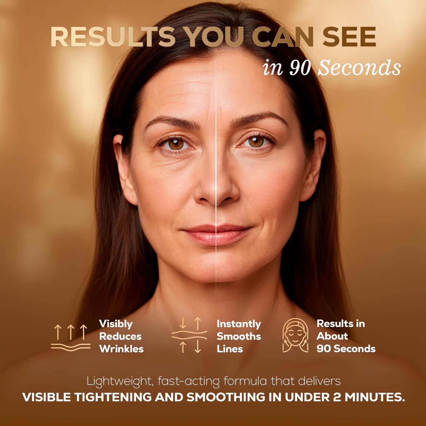 LIVEGOOD Instant Youth Wrinkle Reducer, Face and Eye Smoothing Cream for Fine Lines and Puffiness, Fast-Absorbing Silicate Formula for Temporary