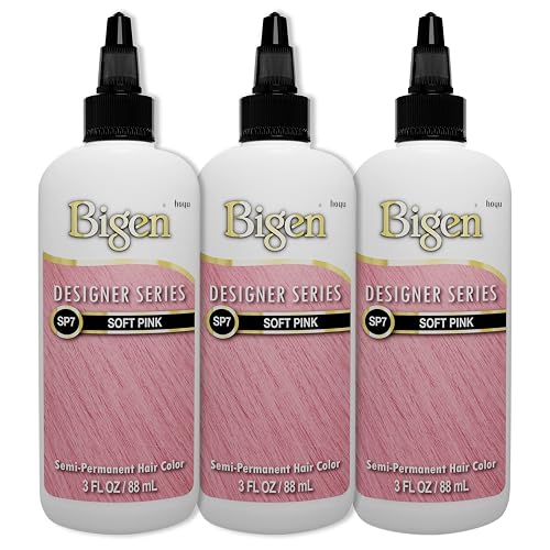 Bigen SP7 Soft Pink Designer Series Semi-Permanent Hair Color (pack of 3)