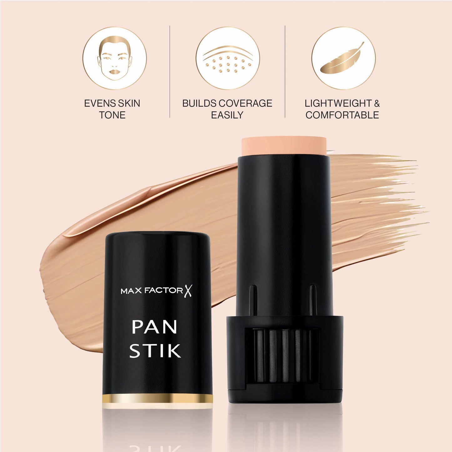 Max Factor Panstik Foundation - # 14 Cool Copper, 0.3 oz/9g Beauty and Personal Care Max Factor