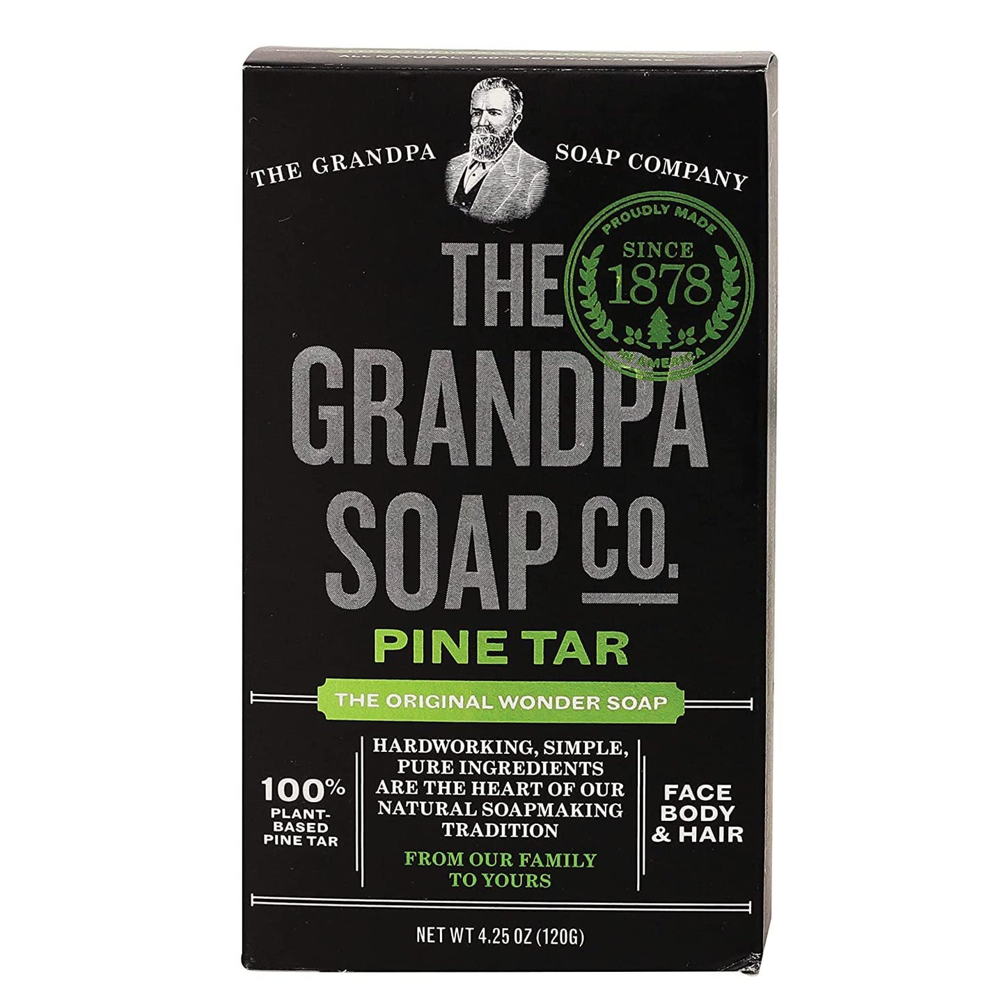 Grandpa's Soap Pine Tar 4.25 oz (Pack of 4) Beauty & Personal Care Grandpa's