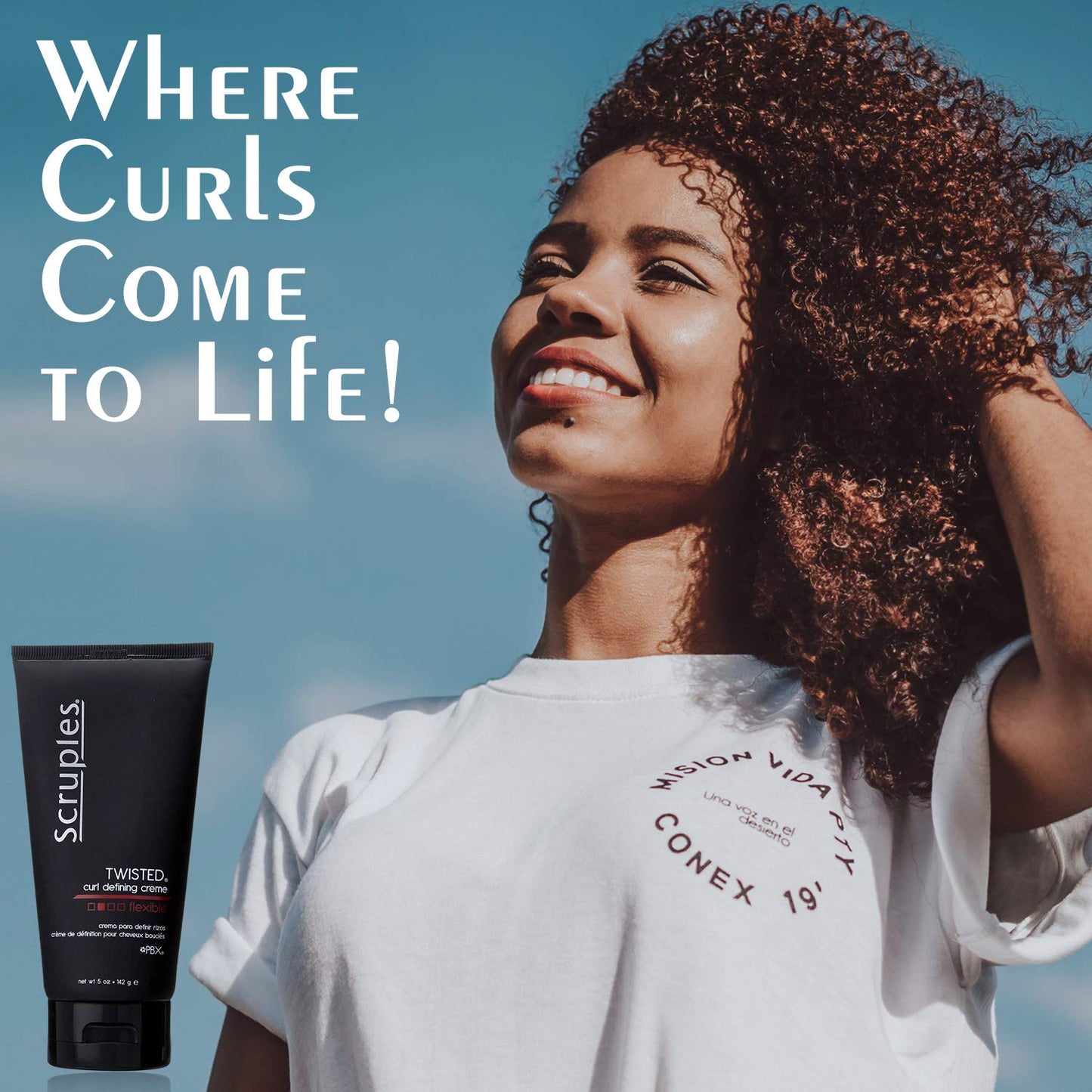 Scruples Twisted Curl Cream - Conditioning & Styling Hair Cream - Curly Hair Products for Women & Men - Helps Define & Control Frizz - Dries Without