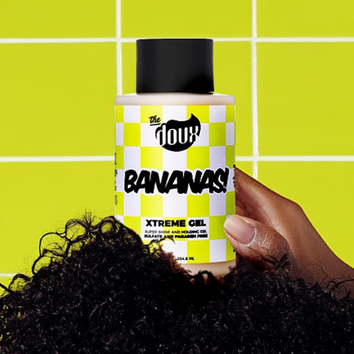 Bananas Xtreme Hold Hair Gel for Curly Hair -Strong Hold Styling Gel with Frizz Control & Shine -Hair Gel for Women & Men, Curl Gel for Wavy Hair