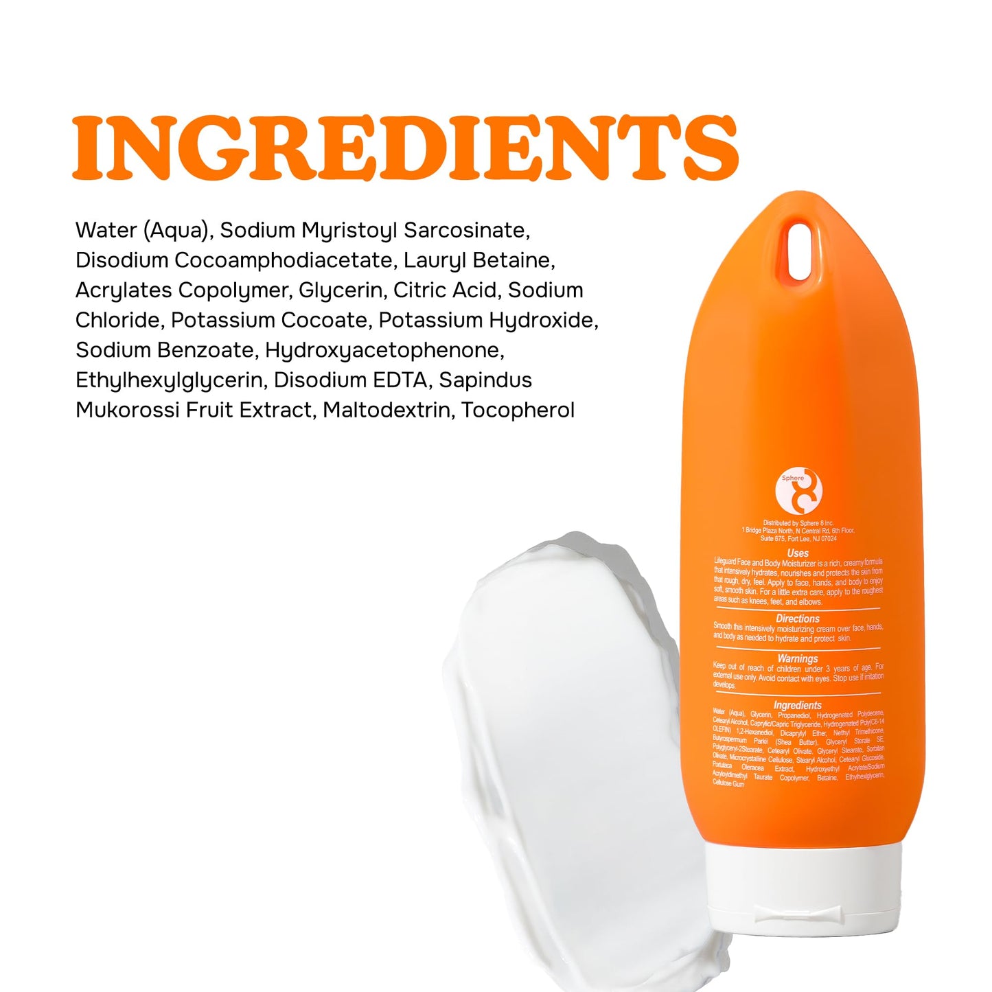LIFEGUARD Daily Body & Face Moisturizer - Deep Hydrating and Moisturizing for Face and Body, Daily use, Suitable for All Skin Type, Sensitive Skin