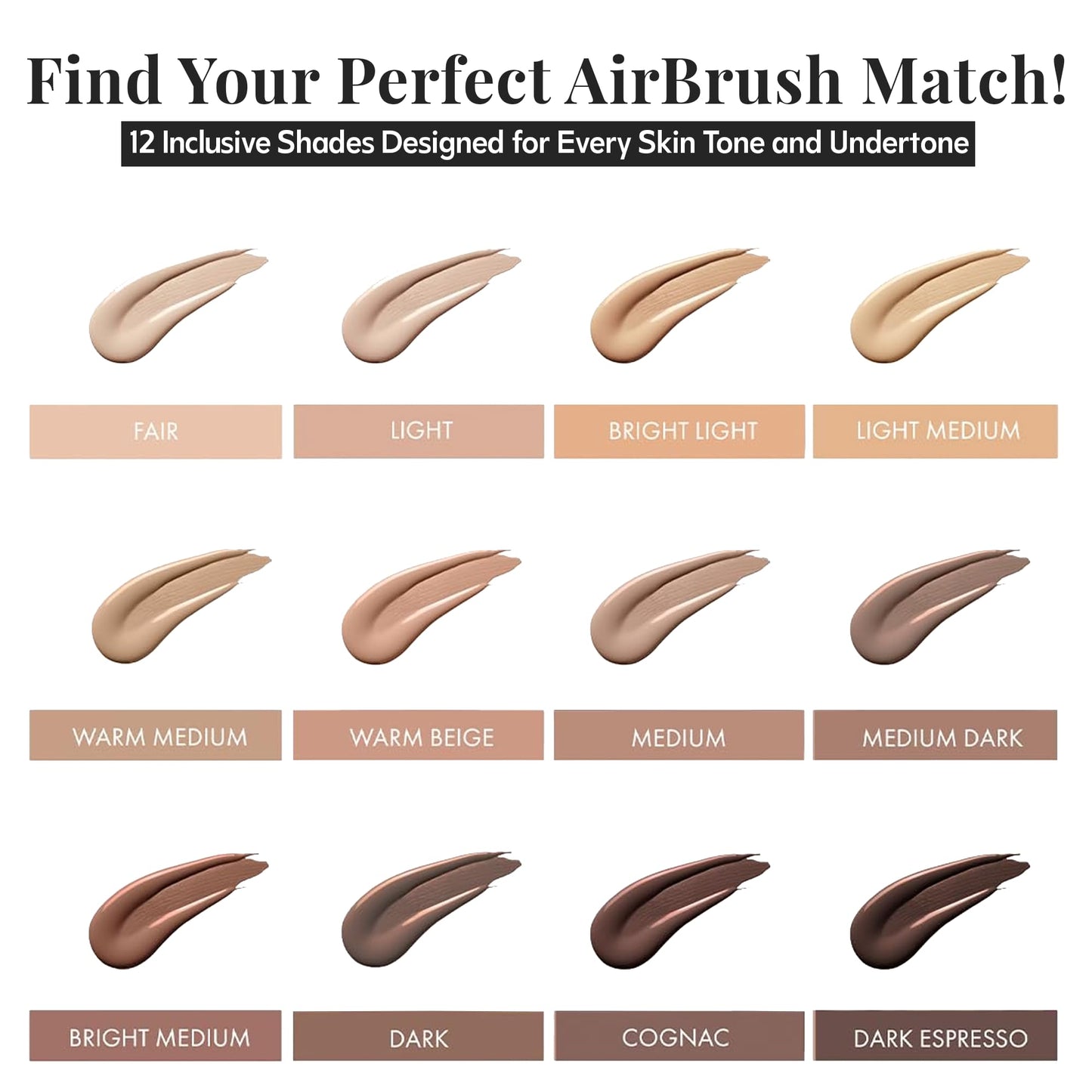 Jerome Alexander MagicMinerals AirBrush Foundation - 2 Piece Set with Airbrush Foundation and Kabuki Brush - Spray Makeup with Anti-aging Ingredients