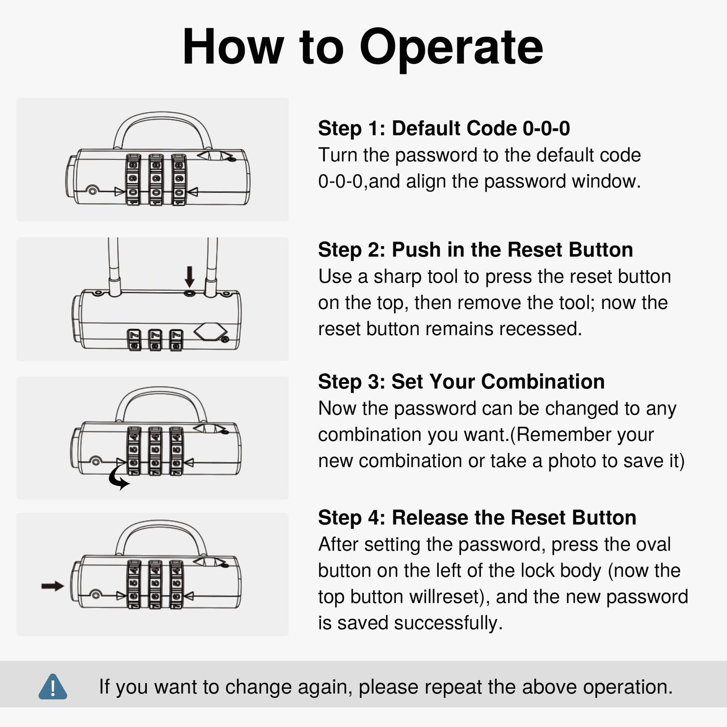 Puroma TSA Approved Luggage Locks 2 Pack – Black Resettable Combination Travel Padlocks for Suitcases, Backpacks, Gym Lockers & Bags