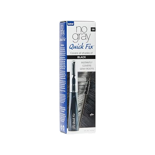 No Gray Quick Fix (1N), Covers All Shades of Black, Instantly Covers Gray Roots - .5 oz
