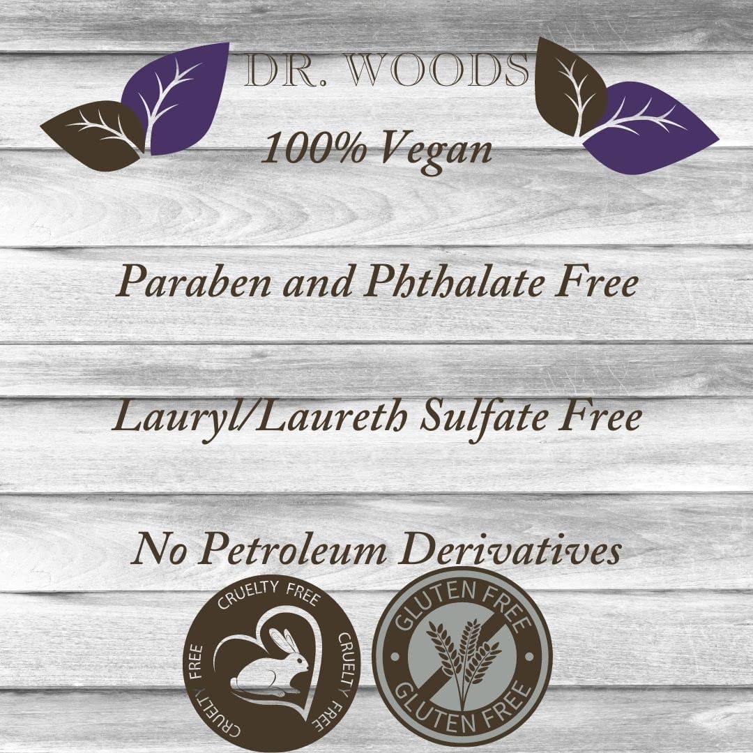 Dr. Woods Naturally Original Gentle Moisturizing, Raw Black Soap 32 oz (Pack of 6)