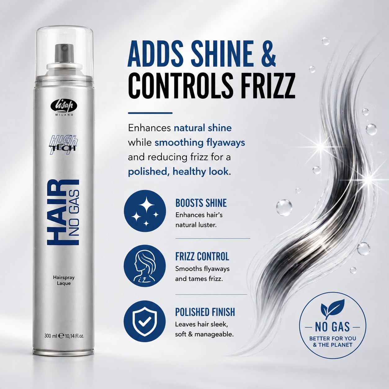 Lisap High Tech Hair No Gas Directional, 300 ml./10.1 fl.oz.