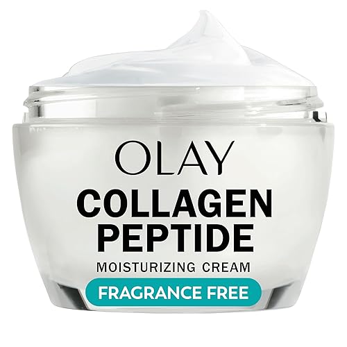Olay Collagen Peptide Face Moisturizer, Firming Cream for Women, Fragrance-Free, Non-Greasy - Hydrating, Anti-Aging, Anti-Wrinkle, Smooth Fine Lines
