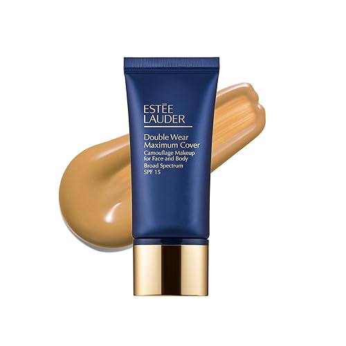 Estée Lauder Double Wear 24-Hour Maximum Cover Camouflage Foundation for Face and Body SPF 15 | Full Coverage | Tattoo Cover Up Makeup Waterproof, 1.0