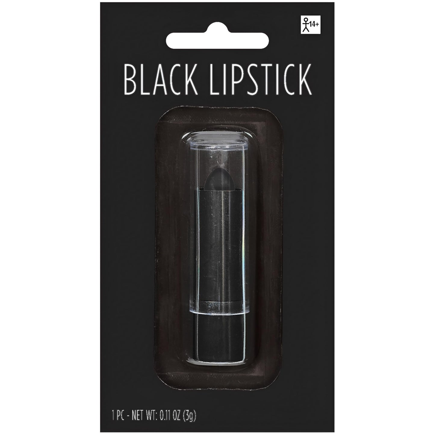 AMSCAN Bold & Daring Black Lipstick (0.08 oz)- 1 Pc - Perfect for a Striking Look and Unleashing Your Inner Rebel