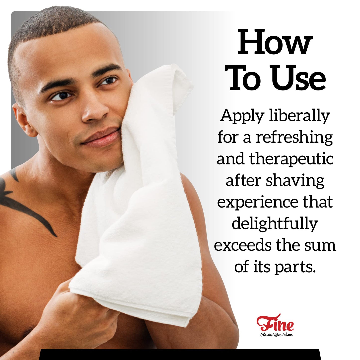 Fine Men's Aftershave - Barber Blue Fragrance, Soothing & Toning Post Shave Balm, Calms Razor Burn, Classic Barbershop Feel Alcohol-Based Formula Beauty and Personal Care Fine
