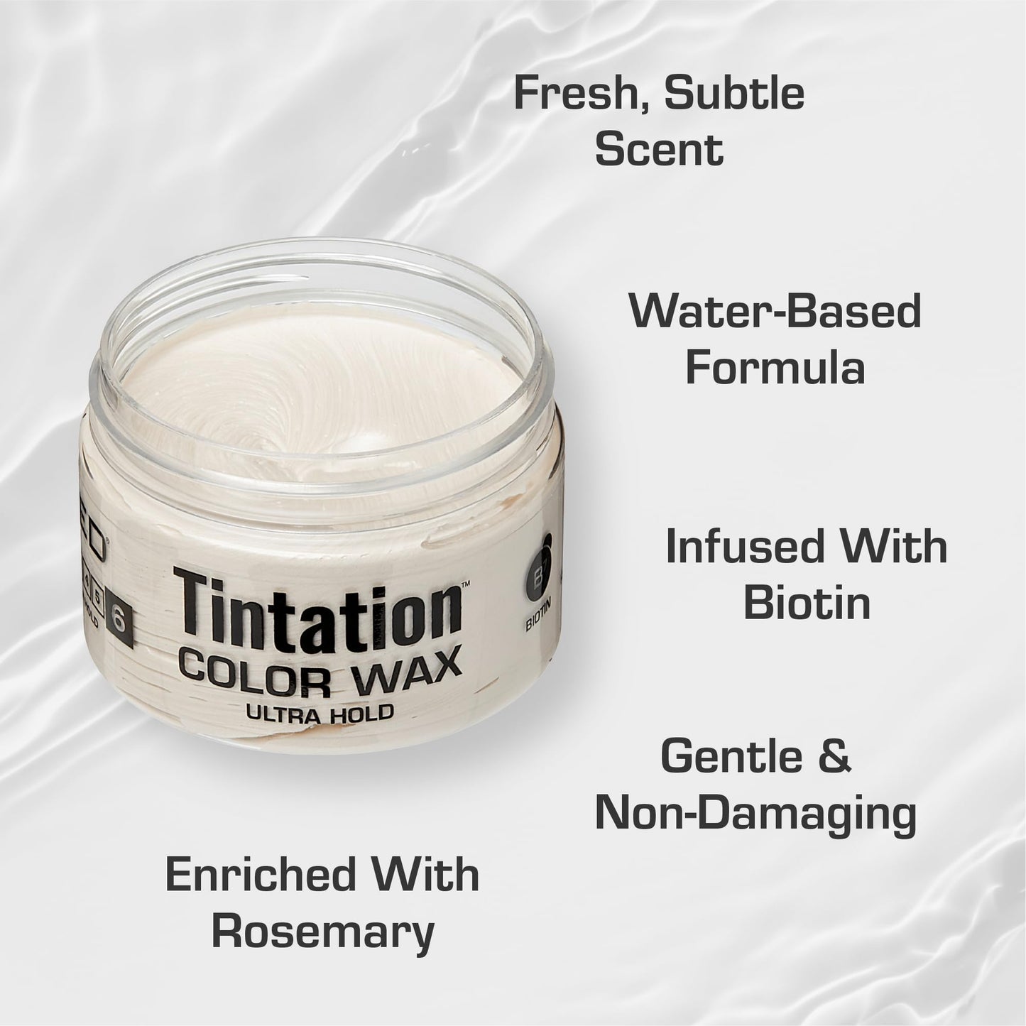 Red by Kiss Tintation Temporary Hair Color Wax - Vivid Instant Color, Ultra Hold, Water & Sweat Resistant, Curly Hair Safe, Non-Drying & Damage-Free