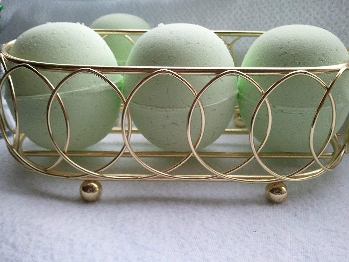 Spa Pure CUCUMBERMELON Bath Bombs: 3 Luxury XL Bath Bomb Fizzies, Natural, Organic, Handmade in The USA with Shea, Mango & Cocoa Butter, Ultra…