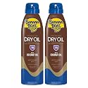 Banana Boat Dry Oil Tanning Spray Sunscreen SPF 15, 6oz | Protective Sun Tanning Oil with SPF 15 Sunscreen, Oxybenzone Free, 6oz each Twin Pack