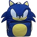 Ruz Sonic The Hedgehog Big Face School Backpack With 3D Ears And Quills (Sonic 14")
