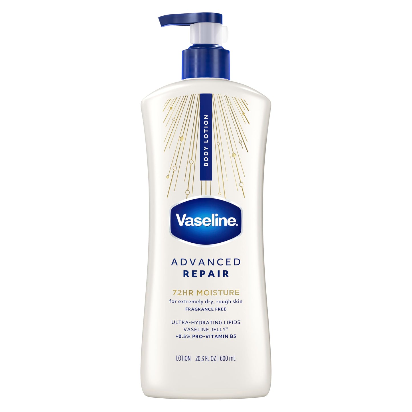 Vaseline Advanced Repair Body Lotion Advanced Repair Unscented for Dry Skin Lotion Made with Ultra-Hydrating Lipids and Vaseline Jelly That Repairs