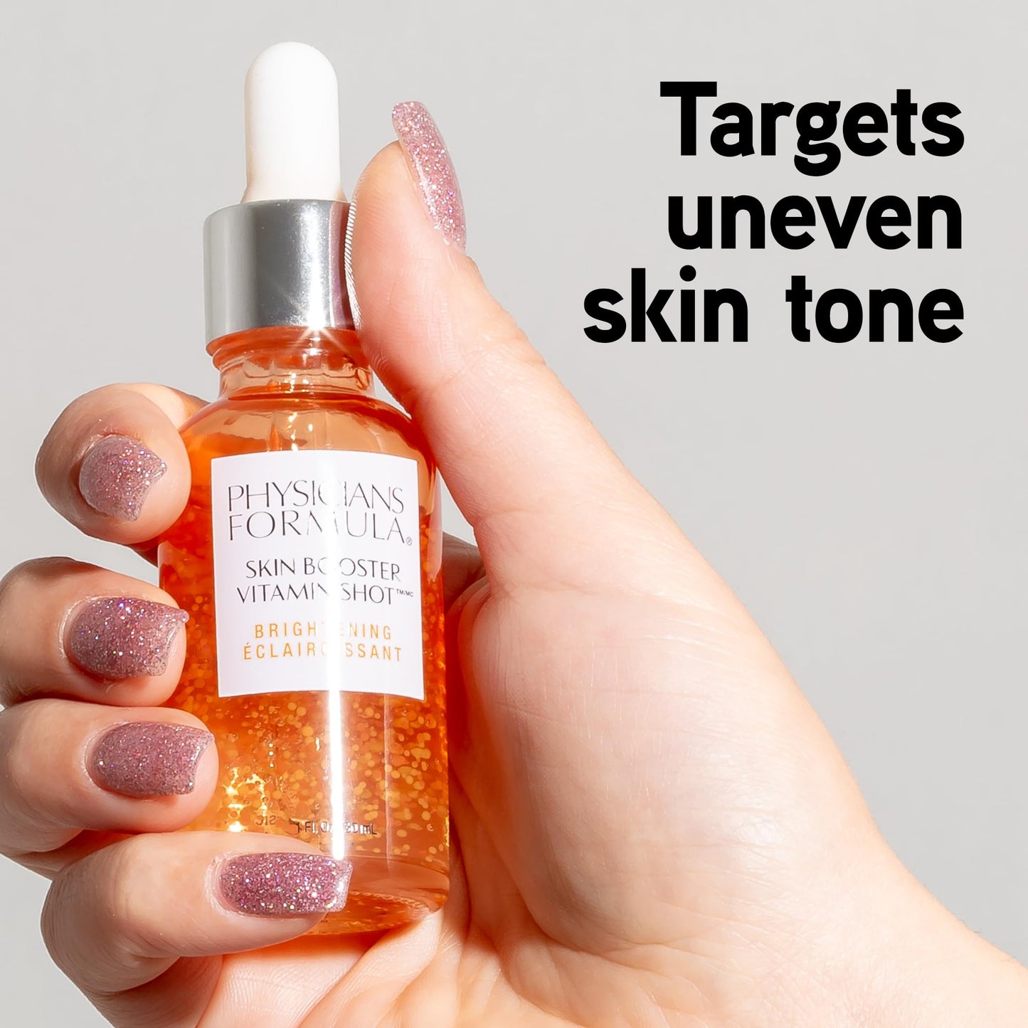 Physicians Formula Skin Booster Vitamin Shot, Brightening Serum with Vitamin C, Licorice & B3, Targets Dark Spots for Radiant Glow - Brighten