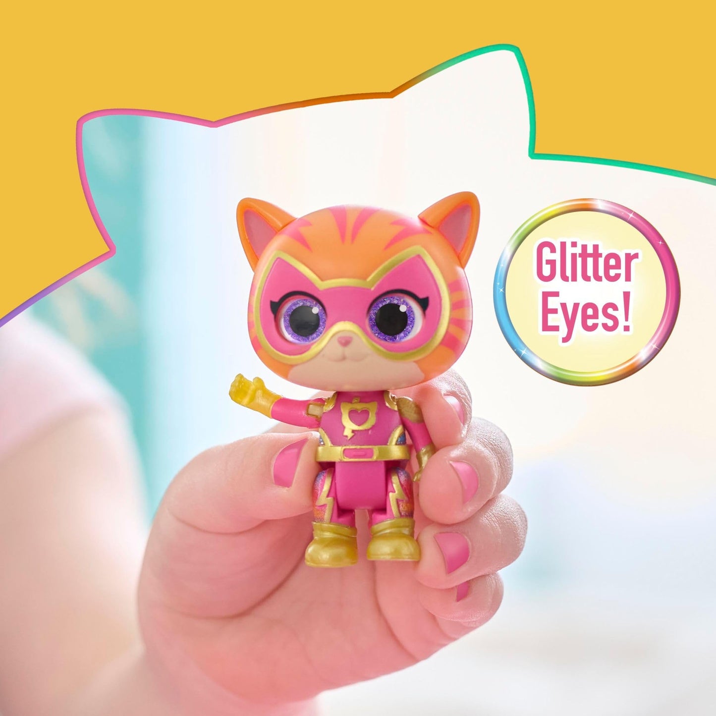 Just Play Disney Junior SuperKitties Su-Purr Charged Ginny and Buddy Figure Set, Kids Toys for Ages 3 Up